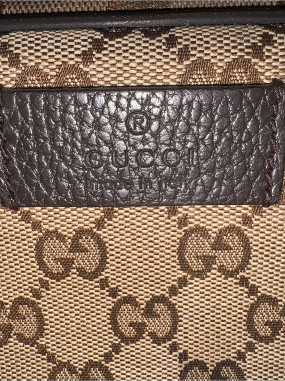 Gucci Beige and Brown GG Canvas Bag - Picture 3 of 4